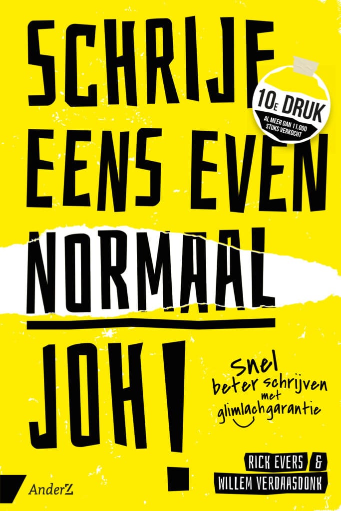 Omslag Schrijf eens even normaal joh!.10e druk pdf new